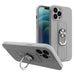 Ring Case silicone case with finger grip and stand for Samsung Galaxy A32 5G silver - Cell phone cases