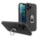 Ring Case silicone case with finger grip and stand for Samsung Galaxy S21+ 5G (S21 Plus 5G) black - Cell phone cases