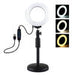 Ring LED lamp Puluz with adjustable base PU391 - Ring lights<<<Photo studio<<<Photo and cameras<<<InnproXML