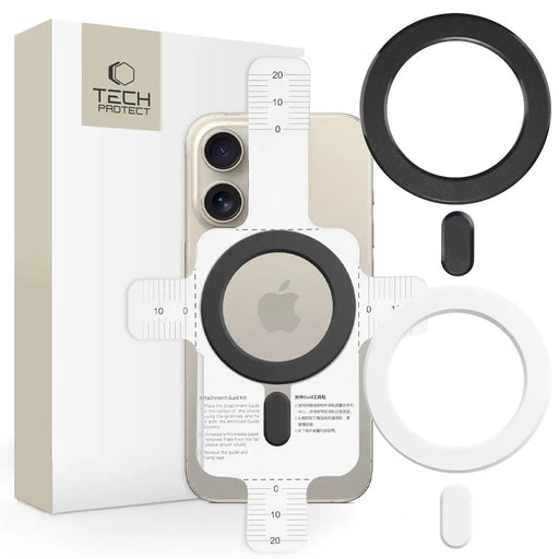 Ring Tech-Protect MMP-100 with MagSafe (2 pcs.) - white - black - Cell phone holders<<<HurtelXML