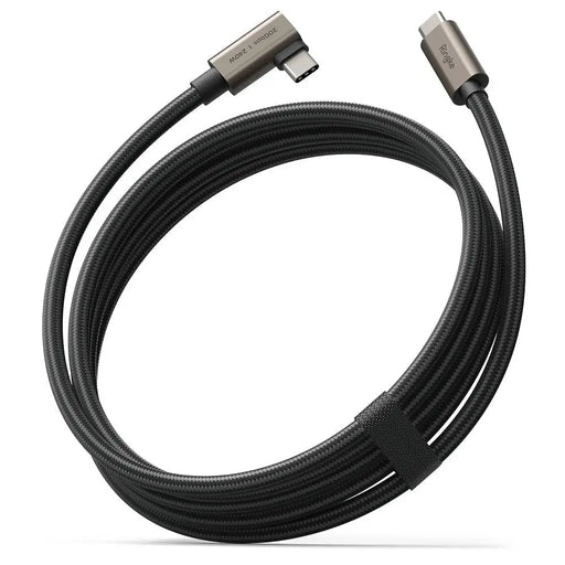 Ringke 3.2 gen. 2x2 USB-C PD 3.1 240W 2m angled cable - black - Cables and tapes<<<HurtelXML