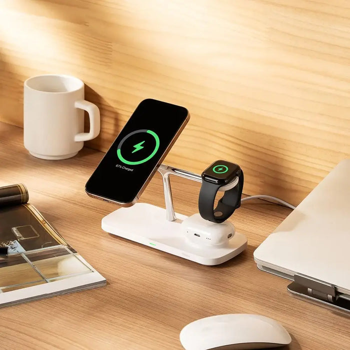 Ringke 3in1 QI2 MagSafe Wireless Charger - White - Cell phone USB charger<<<HurtelXML