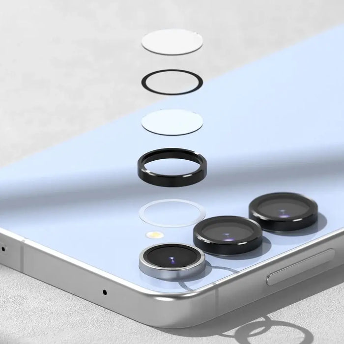 Ringke Camera Frame Protector 2-pack for Samsung Galaxy S24 FE - Black - Cell phone tempered glass<<<HurtelXML