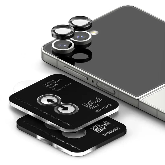 Ringke Camera Frame Protector 2-pack for Samsung Galaxy Z Flip 7 - Black - Cell phone tempered glass<<<HurtelXML