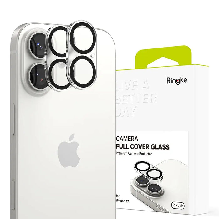 Ringke Camera Full Cover 2-pack for iPhone 17 - Black - Cell phone tempered glass<<<HurtelXML
