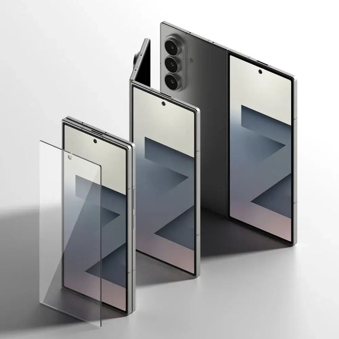 Ringke Cover Display Easy Slide Tempered Glass 2-pack for Samsung Galaxy Z Fold 7 - Transparent - Cell phone tempered