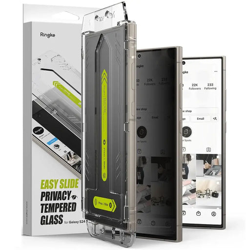 Ringke Easy Slide 2-pack Privacy Glass for Samsung Galaxy S24 Ultra - Cell phone tempered glass<<<HurtelXML