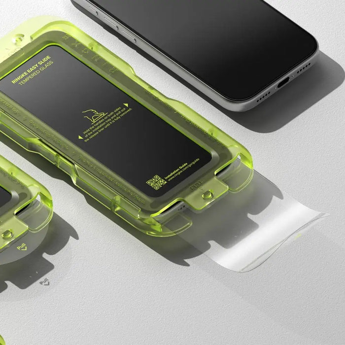 Ringke Easy Slide 2-pack tempered glass for iPhone 17 Pro Max - black - Cell phone tempered glass<<<HurtelXML