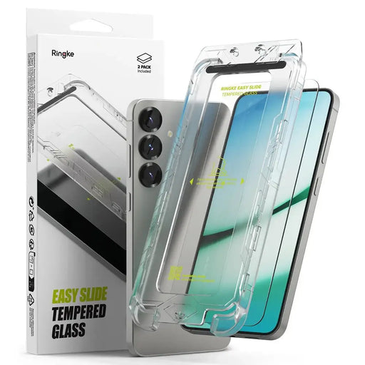 Ringke Easy Slide 2-pack tempered glass for Samsung Galaxy S25 - Cell phone tempered glass<<<HurtelXML