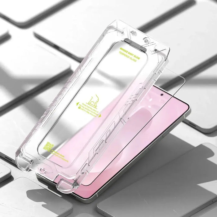 Ringke Easy Slide 2-pack tempered glass for Samsung Galaxy S25 Edge - transparent - Cell phone tempered