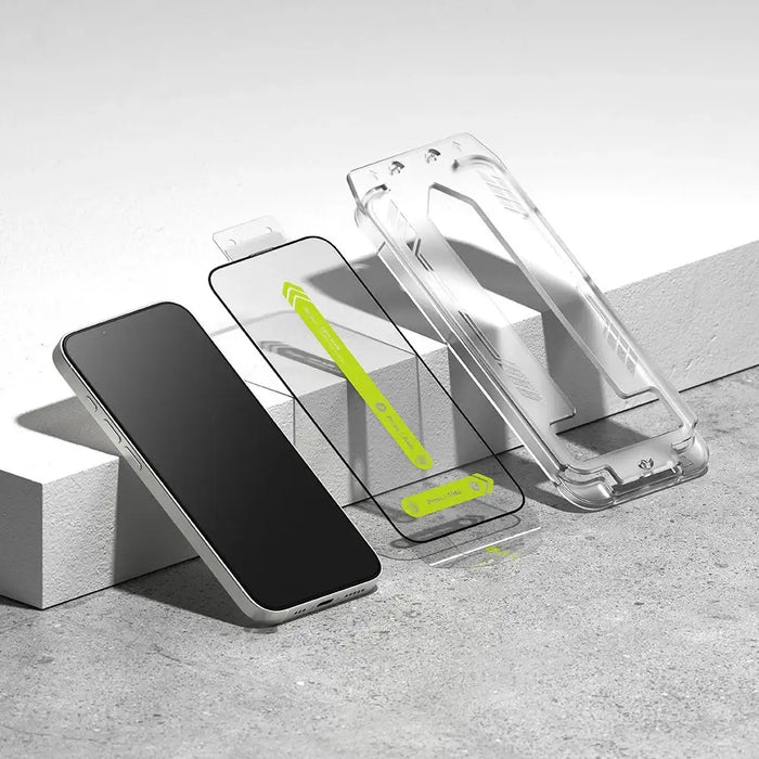 Ringke Easy Slide Tempered Glass 2-pack for iPhone 13 / 13 Pro / 14 / 16e - Clear - Cell phone tempered