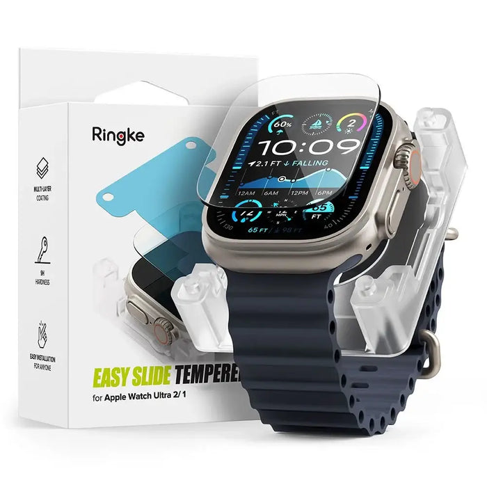 Ringke Easy Slide Tempered Glass for Apple Watch Ultra 1/2 49mm - Clear - Cell phone tempered glass<<<HurtelXML