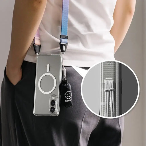 Ringke Fusion Magnetic MagSafe Case for Samsung Galaxy S25 Edge - Clear - Cell phone cases and covers<<<HurtelXML