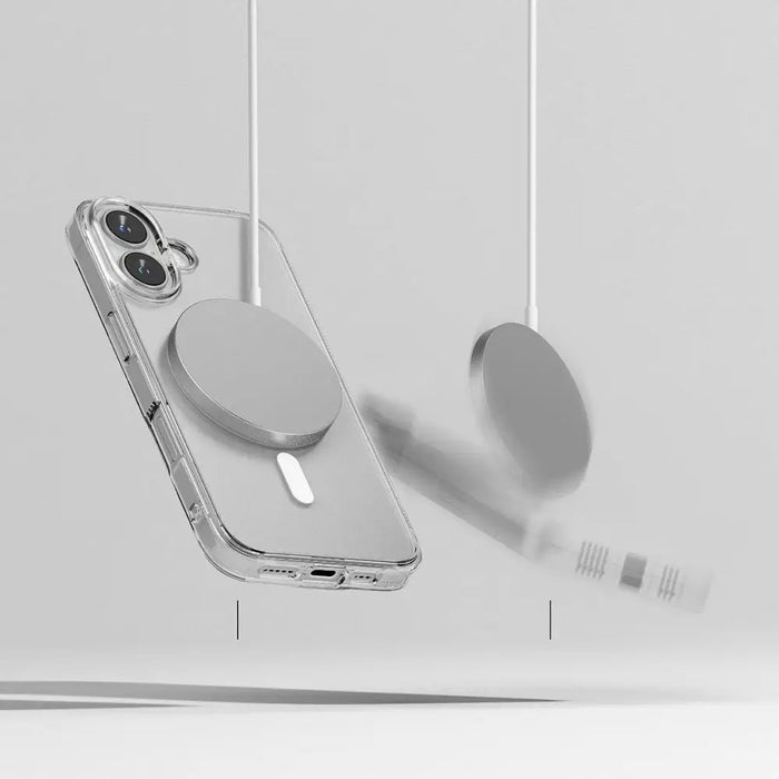 Ringke Fusion MagSafe iPhone 16 Case - Clear Matte - Cell phone cases and covers<<<HurtelXML&&&iPhone