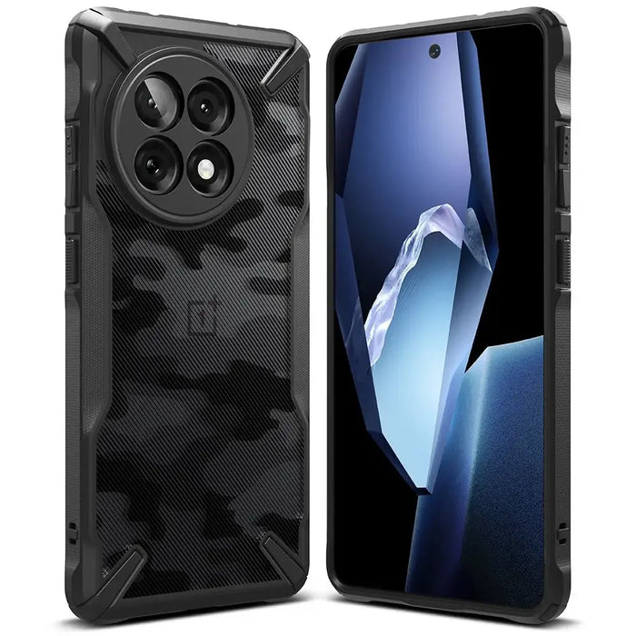 Ringke Fusion X Case for OnePlus 13R - Black-Camo - Cell phone cases and covers<<<HurtelXML