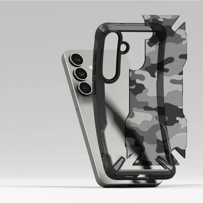 Ringke Fusion X Case for Samsung Galaxy S25 - Black Camo - Cell phone cases and covers<<<HurtelXML