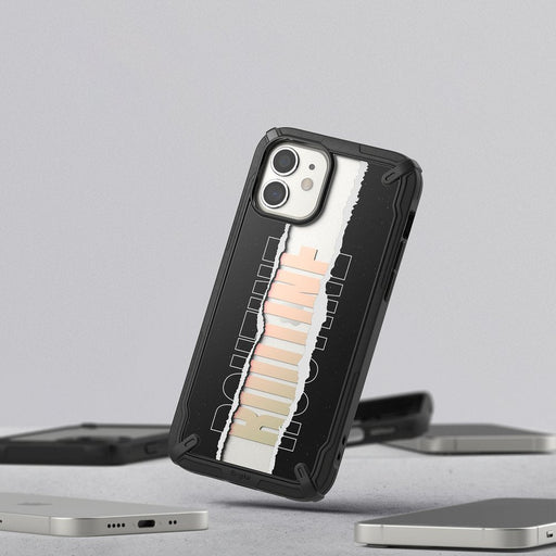Ringke Fusion X Design durable PC Case with TPU Bumper for iPhone 12 mini black (Routine) (XDAP0020) - Cell phone cases
