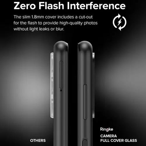 Ringke Galaxy A13 5G Camera Protector Full Cover Glass package (3 pcs) Black - Samsung