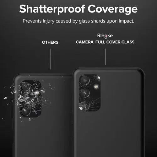 Ringke Galaxy A13 5G Camera Protector Full Cover Glass package (3 pcs) Black - Samsung