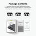 Ringke Galaxy A13 5G Camera Protector Full Cover Glass package (3 pcs) Black - Wireless In-Ear Headphones