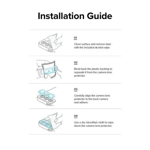 Ringke Galaxy A13 5G Camera Protector Full Cover Glass package (3 pcs) Black - Wireless In-Ear Headphones