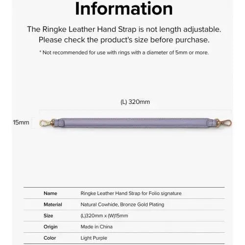 Ringke Galaxy Z Flip 3/Z Flip Leather Hand Strap for Case Folio Signature Black - Wireless In-Ear Headphones