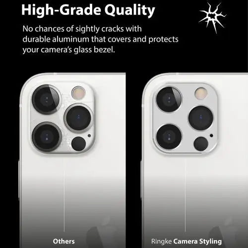 Ringke iPhone 12 Pro Camera Styling camera island protector Silver - iPhone 12 Pro Max<<<Accessories<<<Основна<<<DunaXML