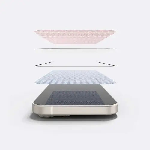 Ringke iPhone 15/ 16 Screen Protector Privacy Tempered Glass 9H with installation jig Transparent - iPhone