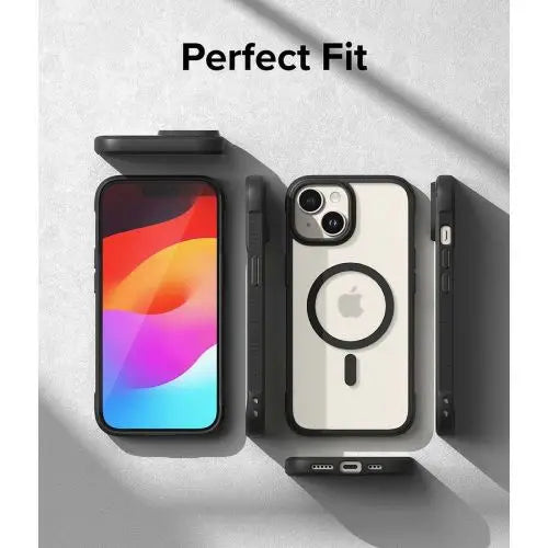 Ringke iPhone 15 Plus Case Fusion Bold Magnetic Matte Clear/ Black - Magnetic<<<Accessories<<<Основна<<<DunaXML