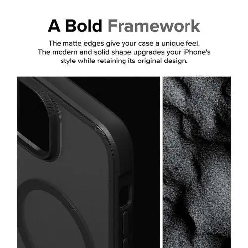 Ringke iPhone 15 Plus Case Fusion Bold Magnetic Matte Clear/ Black - Magnetic<<<Accessories<<<Основна<<<DunaXML
