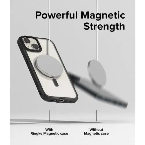 Ringke iPhone 15 Plus Case Fusion Bold Magnetic Matte Clear/ Black - Magnetic<<<Accessories<<<Основна<<<DunaXML
