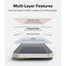 Ringke iPhone 15 Plus Screen Protector Premium Tempered Glass 9H with installation jig Transparent - iPhone 15