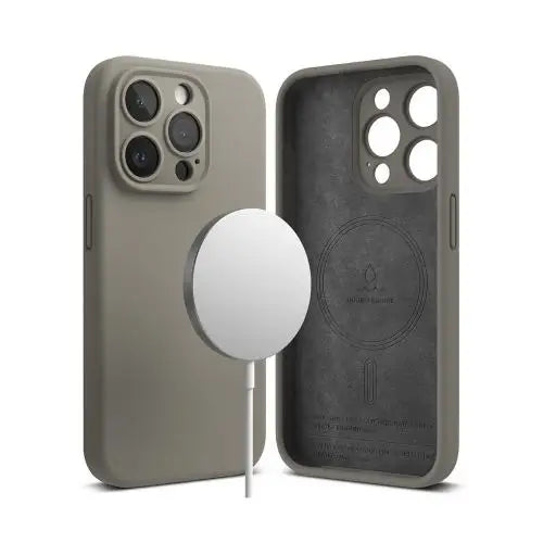 Ringke iPhone 15 Pro Max Case Silicone Magnetic Gray - iPhone 15 Pro Max<<<Accessories<<<Основна<<<DunaXML