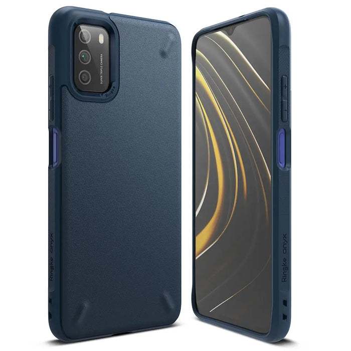 Ringke Onyx Durable TPU Case Cover for Xiaomi Poco M3 navy blue (OXXI0002) - Cell phone cases and covers<<<HurtelXML