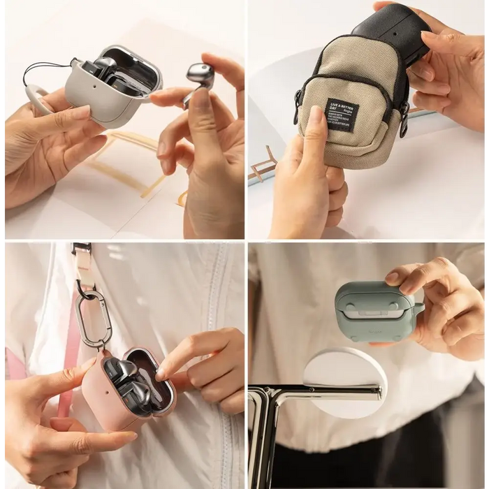 Ringke Onyx MagSafe Case for Samsung Galaxy Buds 3 / 3 Pro - Black - Cell phone cases and covers<<<HurtelXML