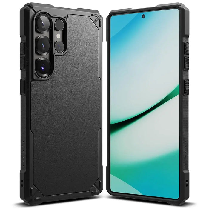 Ringke Rugged Gear Case for Samsung Galaxy S25 Ultra - Black - Cell phone cases and covers<<<HurtelXML