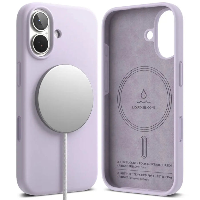 Ringke Silicone Magnetic MagSafe Case for iPhone 17 - Purple - Cell phone cases and covers<<<HurtelXML