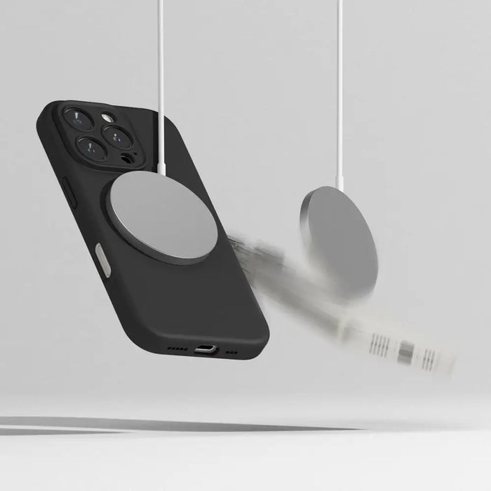 Ringke Silicone MagSafe Case for iPhone 16 Pro max - Black - Cell phone cases and covers<<<HurtelXML&&&iPhone 16 Pro
