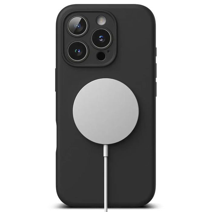 Ringke Silicone MagSafe Case for iPhone 16 Pro max - Black - Cell phone cases and covers<<<HurtelXML&&&iPhone 16 Pro