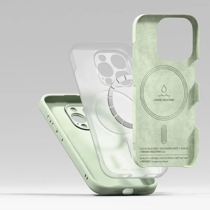 Ringke Silicone MagSafe Case for iPhone 16 Pro max - Green - Cell phone cases and covers<<<HurtelXML
