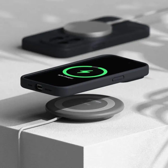 Ringke Silicone MagSafe iPhone 15 Pro Case - Navy Blue - Cell phone cases and covers<<<HurtelXML