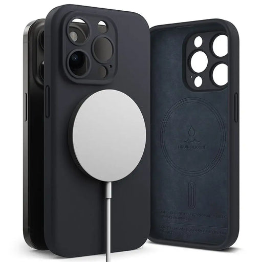 Ringke Silicone MagSafe iPhone 15 Pro Case - Navy Blue - Cell phone cases and covers<<<HurtelXML