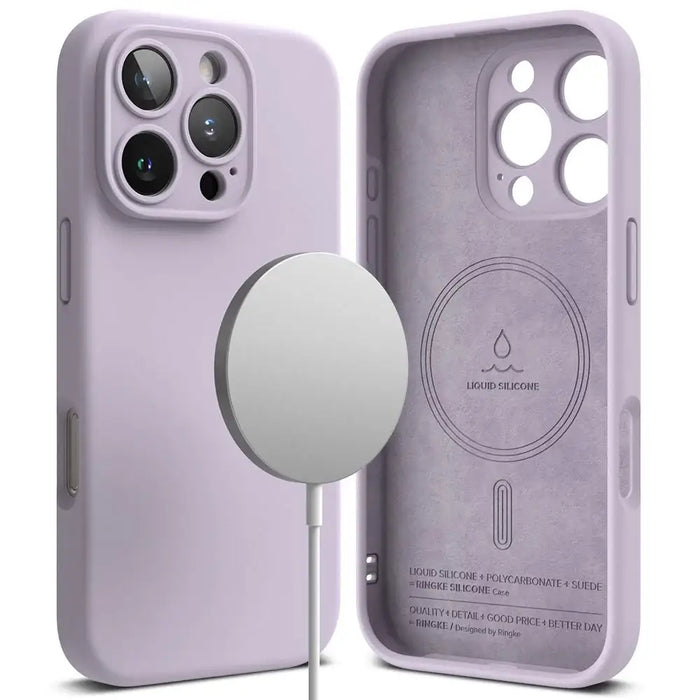 Ringke Silicone MagSafe iPhone 16 Pro Max Case - Purple - Cell phone cases and covers<<<HurtelXML