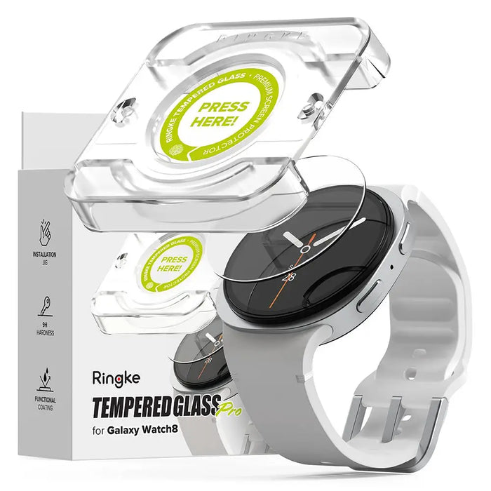 Ringke Tempered Glass Pro 2-pack for Samsung Galaxy Watch 8 44mm - transparent - Cell phone tempered glass<<<HurtelXML