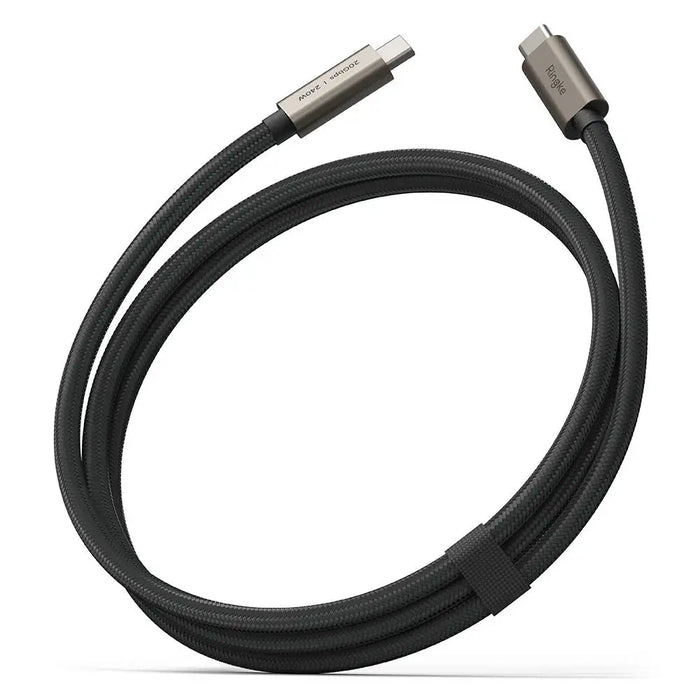 Ringke USB-C 3.2 Gen. PD240W Cable 200cm - Black - Cables and tapes<<<HurtelXML