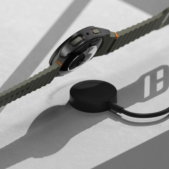 Ringke Slim &amp; Tempered Glass Case + Glass Set for Samsung Galaxy Watch 7 44mm - Black