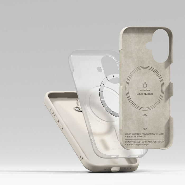 Ringke Silicone MagSafe iPhone 16 Case - Beige