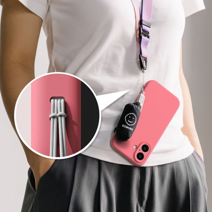 Ringke Silicone MagSafe iPhone 16 Case - Pink