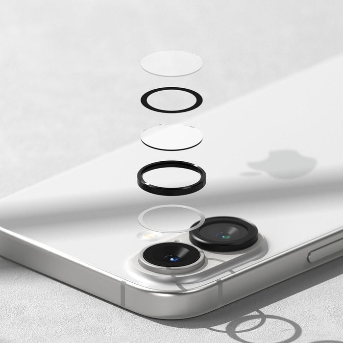 Ringke Camera Frame Protector 2-pack for iPhone 16 / 16 Plus - Black