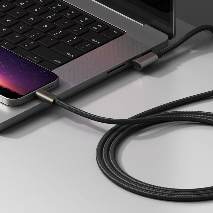 Ringke 3.2 gen. 2x2 USB-C, PD 3.1 240W 2m angled cable - black